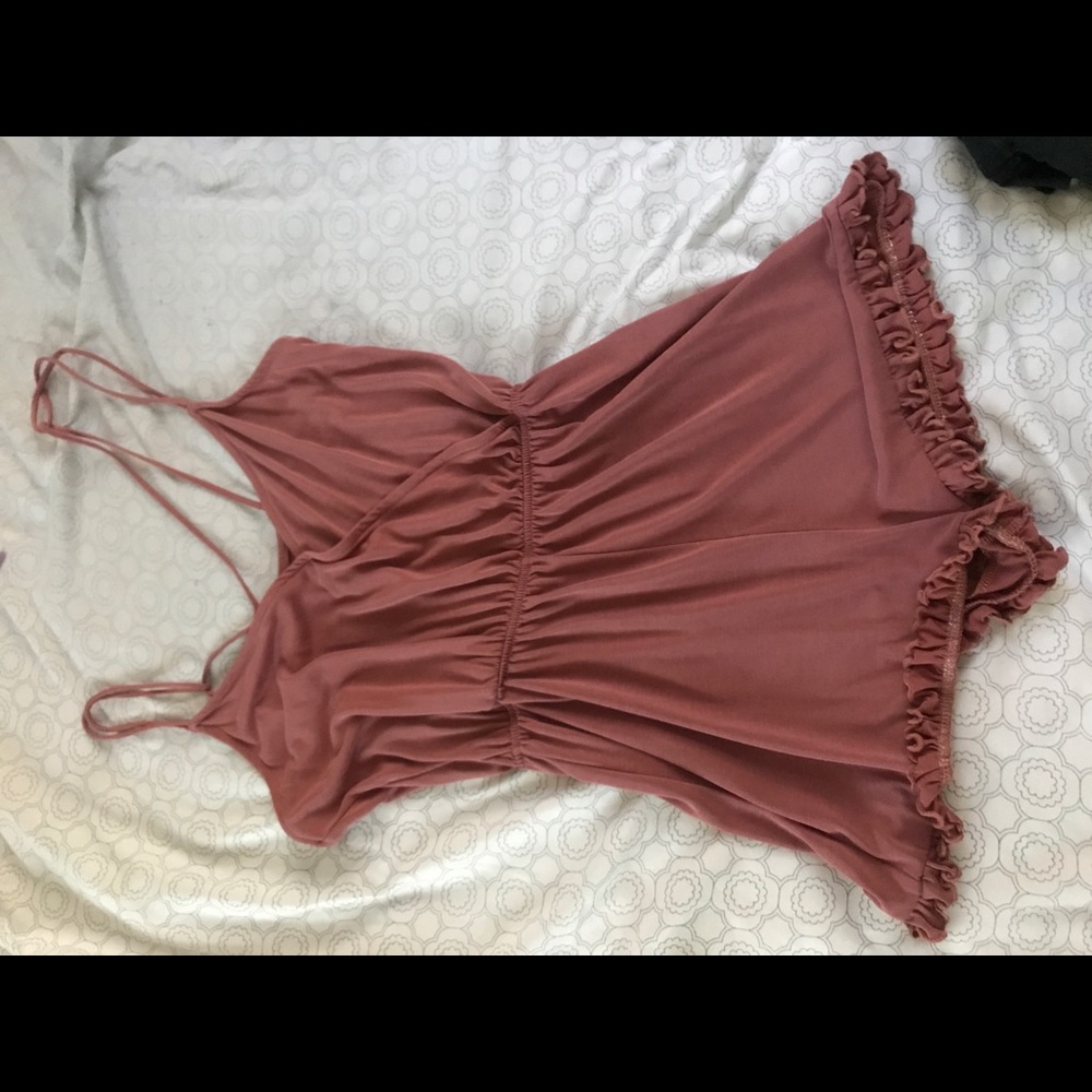 Pink/salmon romper